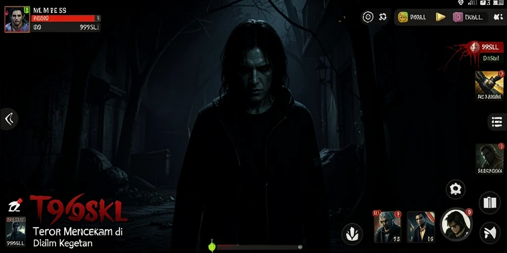 Tampilan gameplay yang mencekam dan menegangkan dari 99SLL.