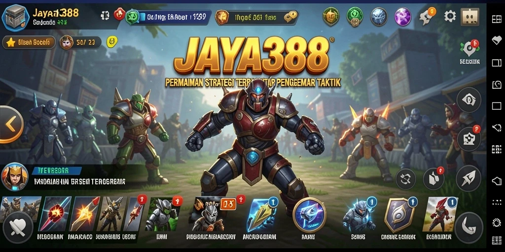 Tampilan gameplay strategis yang penuh aksi di JAYA388.