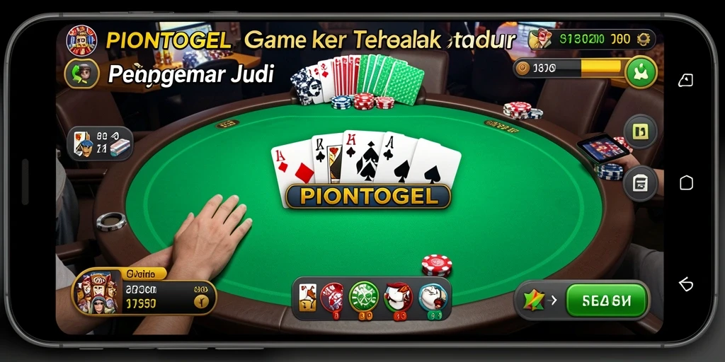 Tampilan menarik saat bermain Poker di PIONTOGEL.