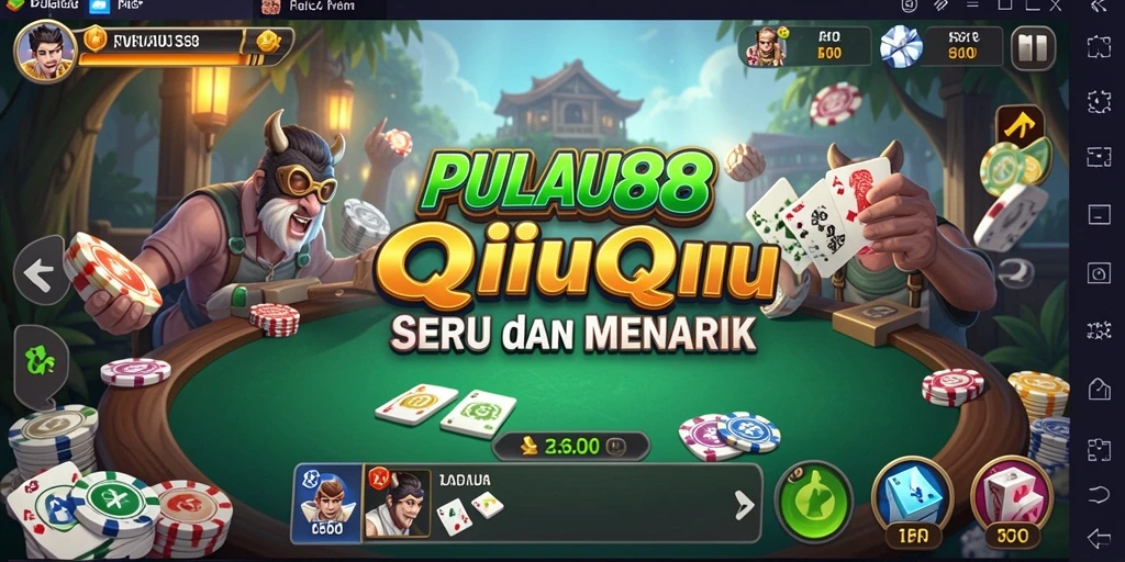 Screenshot gameplay PULAU88 menampilkan aksi seru QiuQiu.